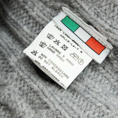 【中古】バフィー BAFY ケーブル編み ウール ショールカラー カーディガン ライトグレー【 46 】【 状態ランクB 】【 メンズ 】