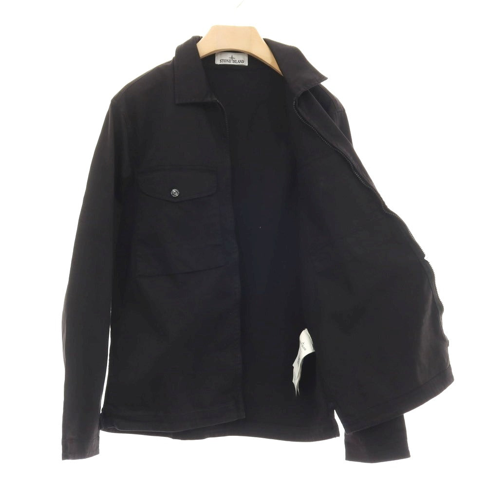 【中古】ストーンアイランド STONE ISLAND ストレッチ コットン ダブルジップ ブルゾン ブラック【 M 】【 状態ランクB 】【 メンズ 】 []