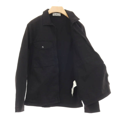 【中古】ストーンアイランド STONE ISLAND ストレッチ コットン ダブルジップ ブルゾン ブラック【 M 】【 状態ランクB 】【 メンズ 】 []