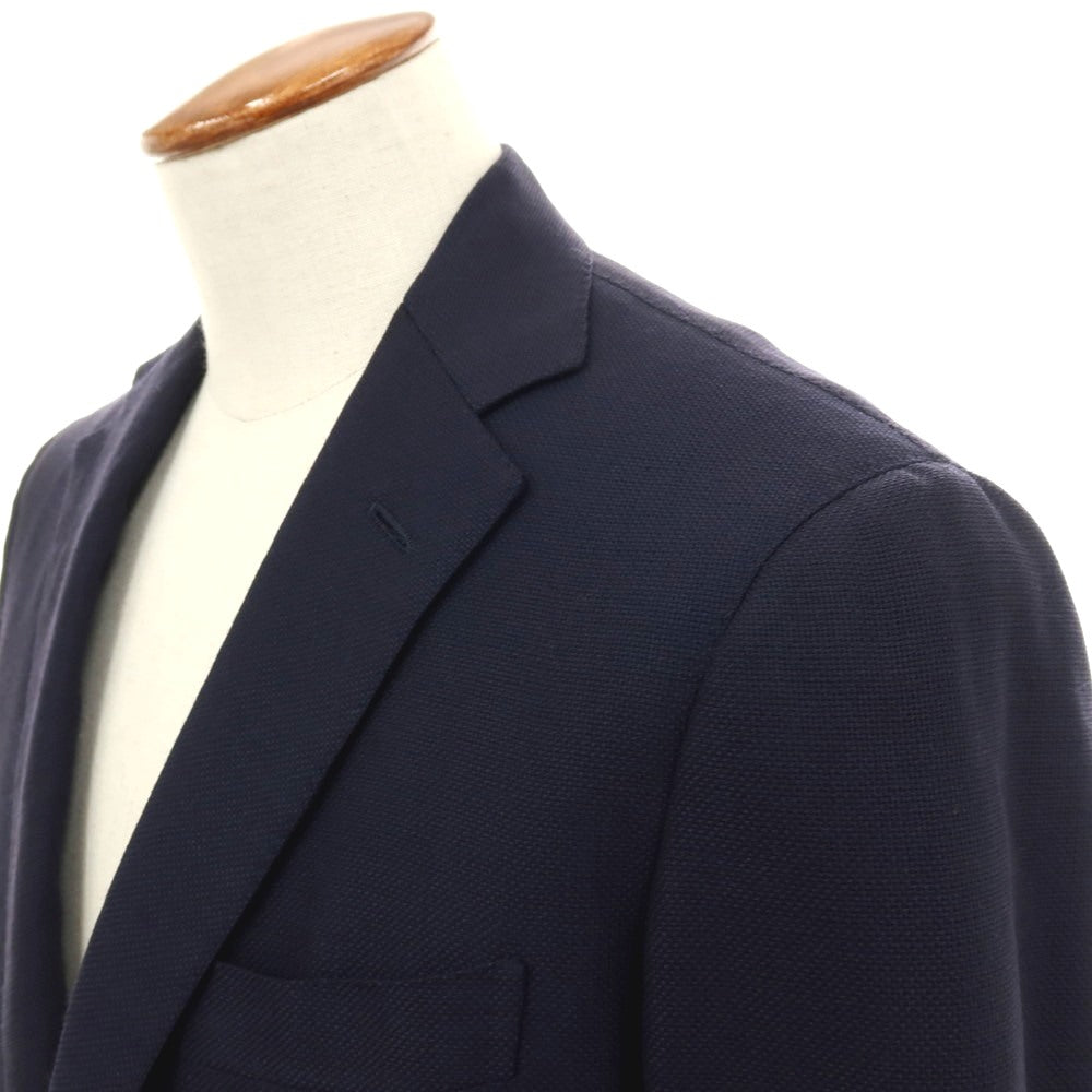 【中古】ビームスエフ BEAMS F ウール 3B テーラードジャケット ネイビー【サイズ95】【 状態ランクC 】【 メンズ 】