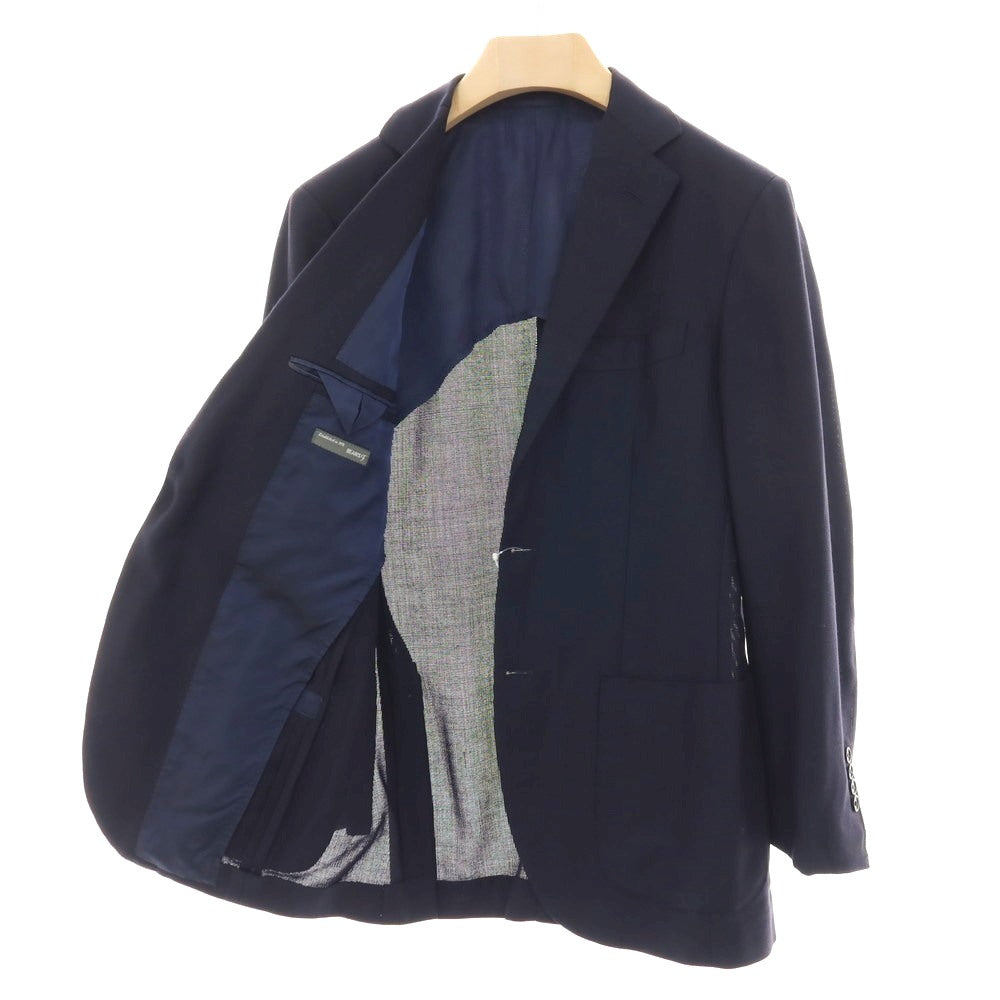 【中古】ビームスエフ BEAMS F ウール 3B テーラードジャケット ネイビー【サイズ95】【 状態ランクC 】【 メンズ 】