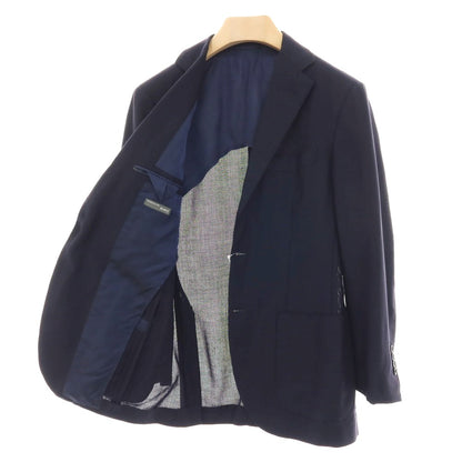 【中古】ビームスエフ BEAMS F ウール 3B テーラードジャケット ネイビー【サイズ95】【 状態ランクC 】【 メンズ 】