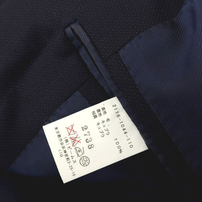 【中古】ビームスエフ BEAMS F ウール 3B テーラードジャケット ネイビー【サイズ95】【 状態ランクC 】【 メンズ 】