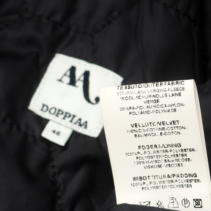 【中古】ドッピアアー DOPPIAA ウールナイロン 中綿入り ジャケット ブルゾン ダークネイビー【 46 】【 状態ランクB 】【 メンズ 】