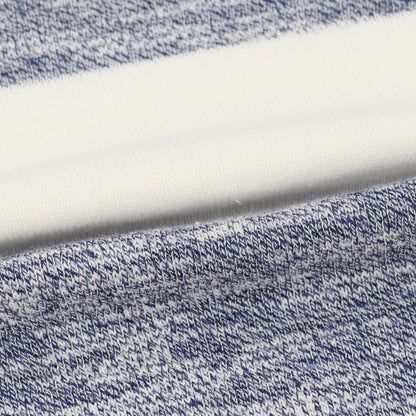 【中古】エムキュージェイ MQJ コットンアクリル ボーダー クルーネック プルオーバーニット ネイビーxホワイト【サイズM】【 状態ランクA 】【 メンズ 】