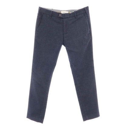 【中古】ミース MYTHS COLORED CHAIN ストレッチ ポリエステルレーヨン カジュアルスラックスパンツ ネイビーxグレー【 46 】【 状態ランクA 】【 メンズ 】