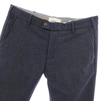 【中古】ミース MYTHS COLORED CHAIN ストレッチ ポリエステルレーヨン カジュアルスラックスパンツ ネイビーxグレー【 46 】【 状態ランクA 】【 メンズ 】