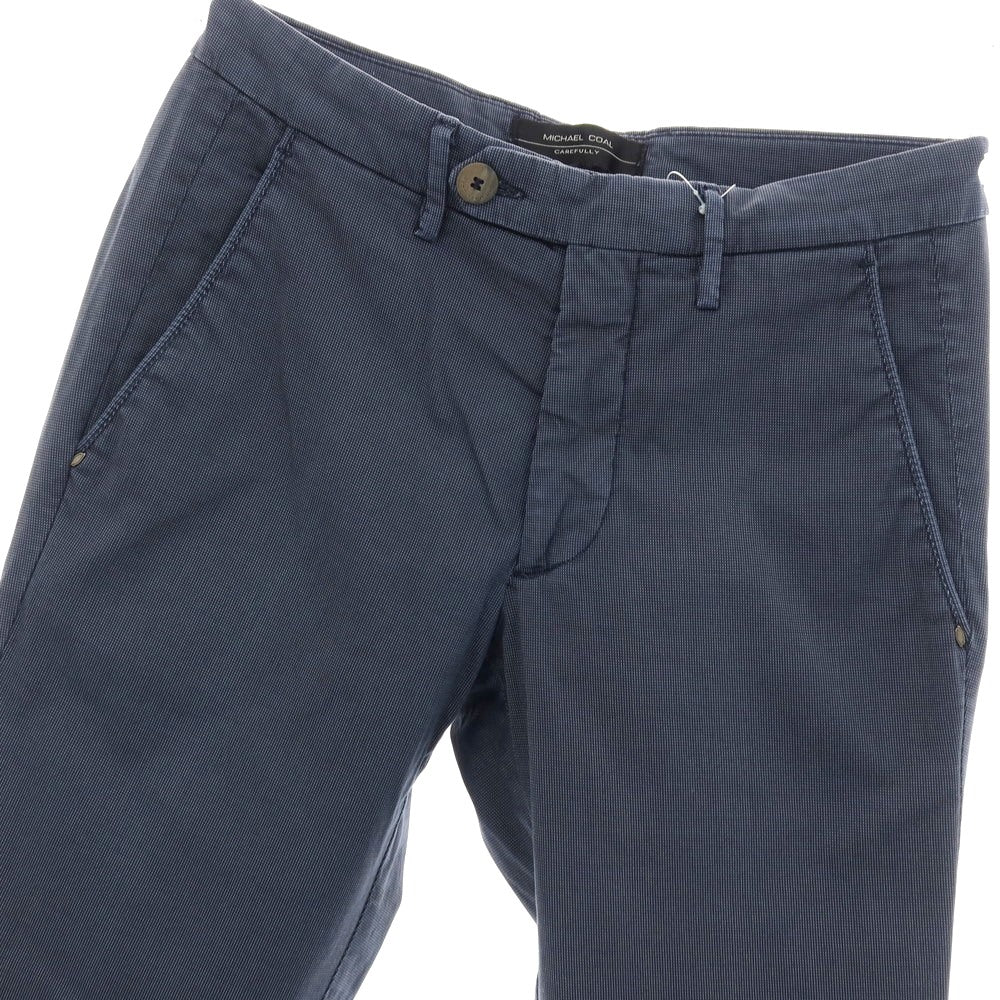 【中古】マイケル コール MICHAEL COAL LUNGO ストレッチ コットンポリエステル カジュアルスラックスパンツ ネイビー【サイズ30/44】【 状態ランクB 】【 メンズ 】