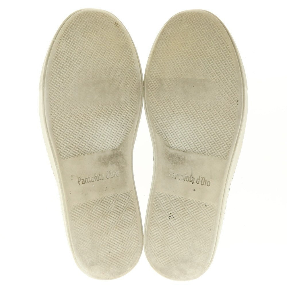 【中古】パントフォラドーロ Pantofola dOro レザー コインローファースニーカー ブラウン【 40 】【 状態ランクC 】【 メンズ 】