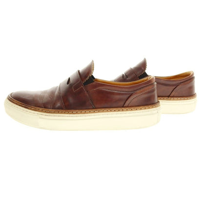 【中古】パントフォラドーロ Pantofola dOro レザー コインローファースニーカー ブラウン【 40 】【 状態ランクC 】【 メンズ 】