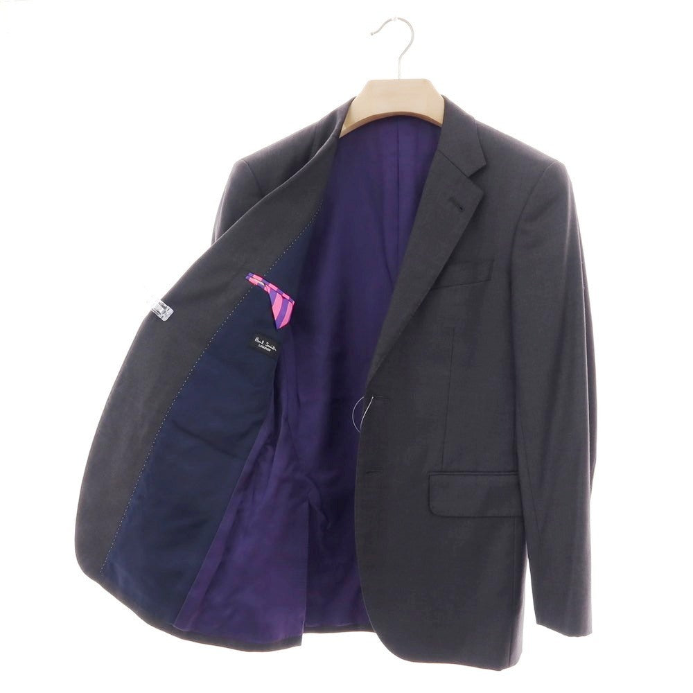 【中古】ポールスミス Paul Smith SUPER130’S ウール 2B テーラードジャケット ダークグレー【サイズS】【 状態ランクC 】【 メンズ 】[CPD]