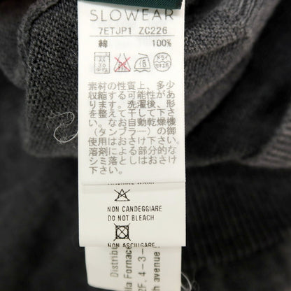 【中古】ザノーネ ZANONE ハイゲージ コットン Vネック ニットベスト グレー【サイズ44】【 状態ランクB 】【 メンズ 】