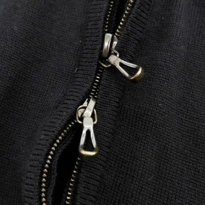 【中古】ジョンスメドレー JOHN SMEDLEY ハイゲージ ウール ダブルジップ スタンドカラー カーディガン ブラック【 S 】【 状態ランクB 】【 メンズ 】