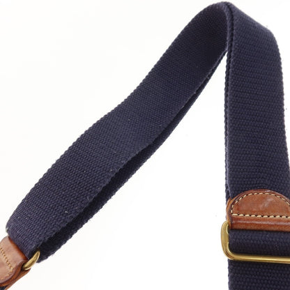 【中古】フェリージ Felisi 12-14 ナイロン レザー ショルダーバッグ ネイビーxブラウン【 状態ランクC 】【 メンズ 】