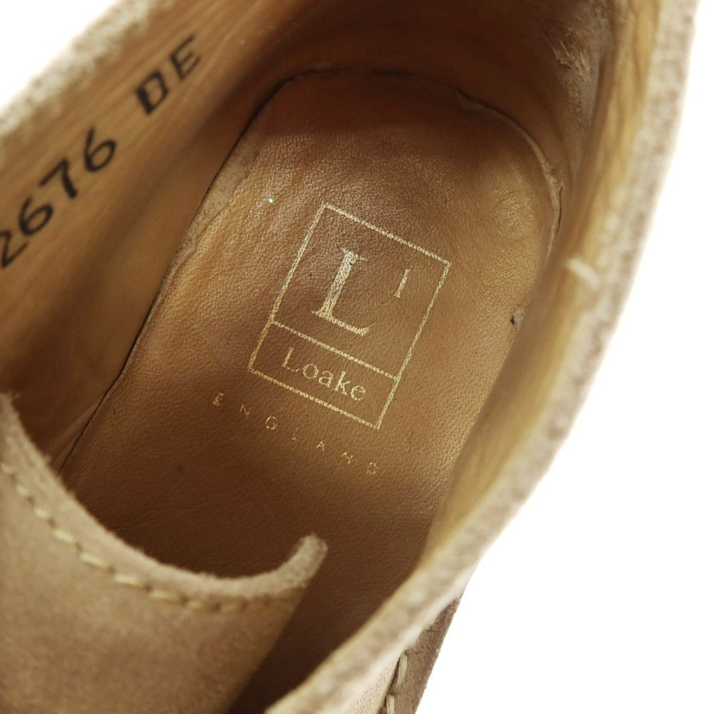 【中古】ローク Loake スエード デザートブーツ ベージュ【 7 】【 状態ランクC 】【 メンズ 】