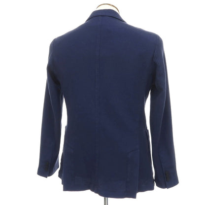 【中古】ファッソナブル Faconnable コットンポリウレタン ダブル4B テーラードジャケット ネイビー【サイズ50】【 状態ランクB 】【 メンズ 】