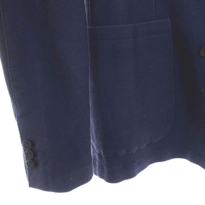 【中古】ファッソナブル Faconnable コットンポリウレタン ダブル4B テーラードジャケット ネイビー【サイズ50】【 状態ランクB 】【 メンズ 】