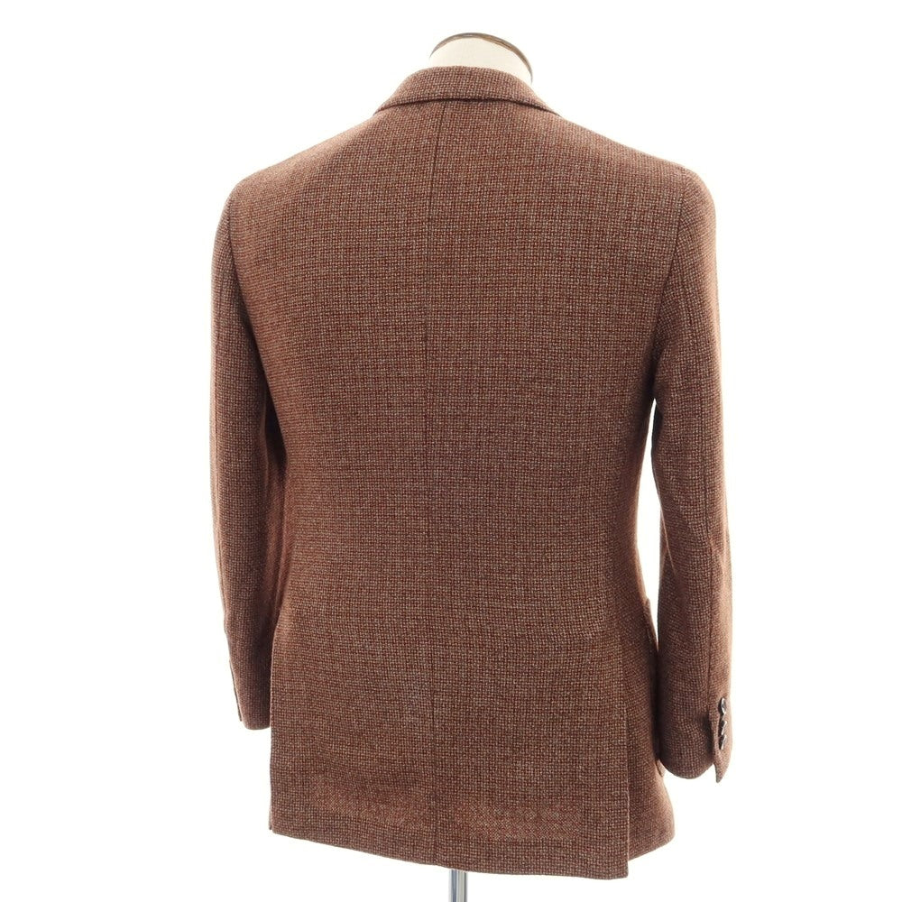 【中古】ラルディーニ LARDINI ウールポリエステルコットン 3B テーラードジャケット ブラウン【 50 】【 状態ランクA 】【 メンズ 】