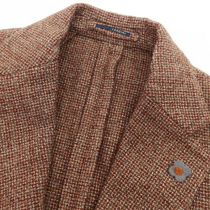 【中古】ラルディーニ LARDINI ウールポリエステルコットン 3B テーラードジャケット ブラウン【 50 】【 状態ランクA 】【 メンズ 】