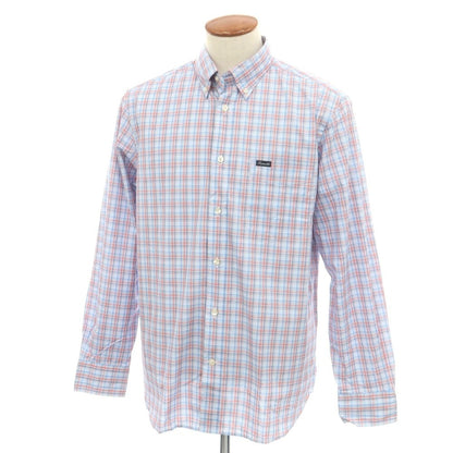 【中古】ファッソナブル Faconnable CLUB コットン チェック ボタンダウン カジュアルシャツ ブルーxホワイト【 M 】【 状態ランクA 】【 メンズ 】