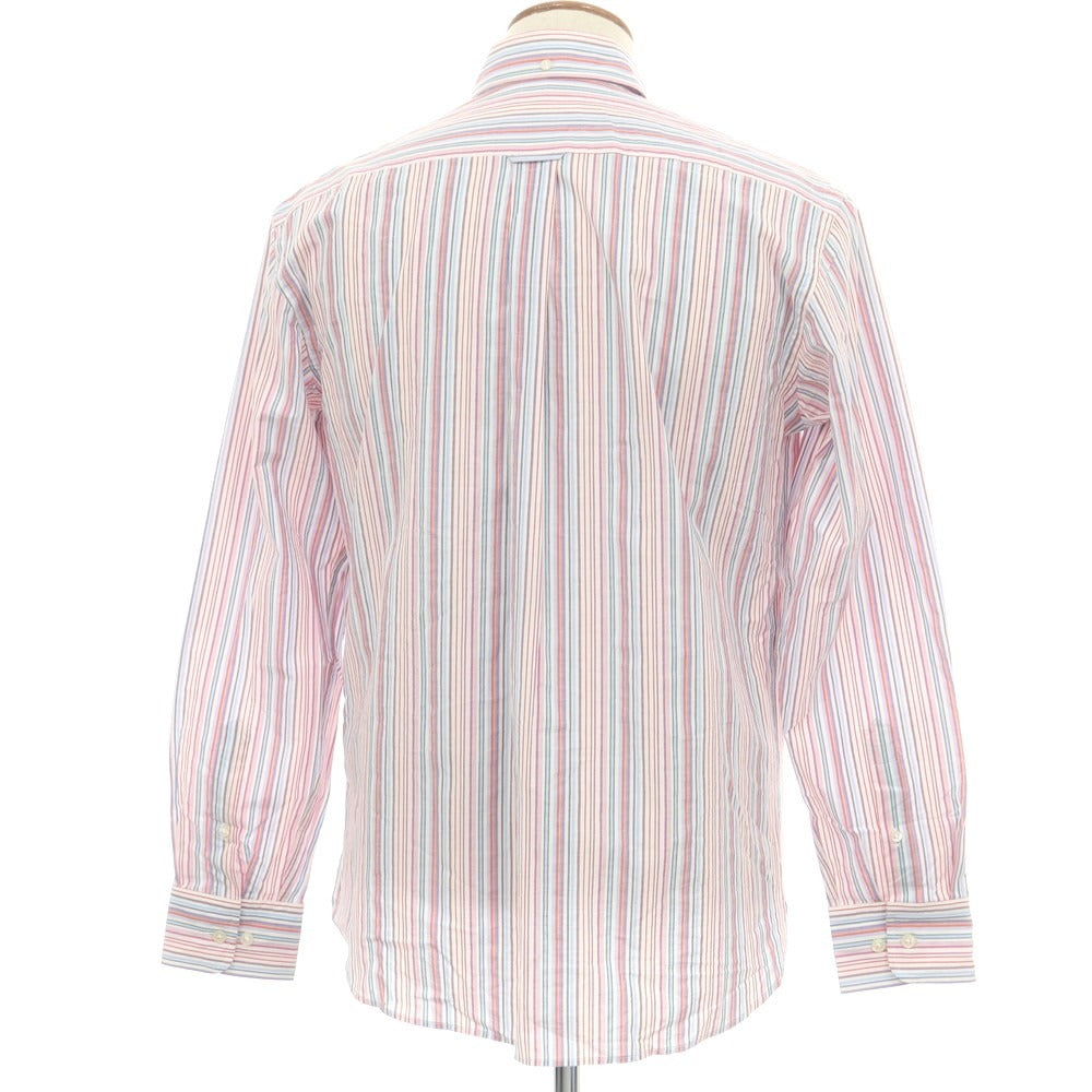 【中古】ファッソナブル Faconnable CLUB コットン マルチストライプ ボタンダウン カジュアルシャツ マルチカラー【 M 】【 状態ランクB 】【 メンズ 】