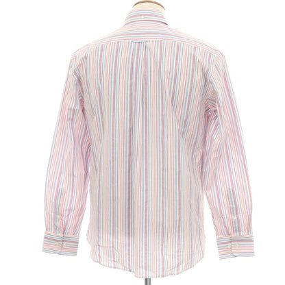 【中古】ファッソナブル Faconnable CLUB コットン マルチストライプ ボタンダウン カジュアルシャツ マルチカラー【 M 】【 状態ランクB 】【 メンズ 】