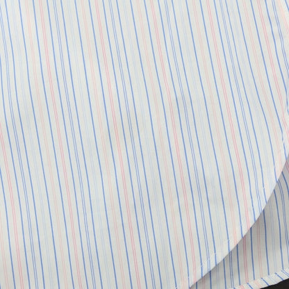 【中古】ファッソナブル Faconnable CLUB コットン ストライプ ボタンダウン カジュアルシャツ ホワイトxブルー【 40 】【 状態ランクA 】【 メンズ 】