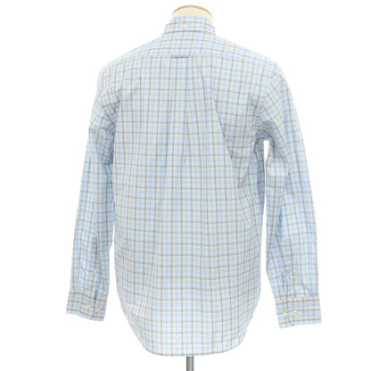 【中古】ファッソナブル Faconnable CLUB コットン チェック ボタンダウン カジュアルシャツ ブルーxライトグリーン【 S 】【 状態ランクA 】【 メンズ 】