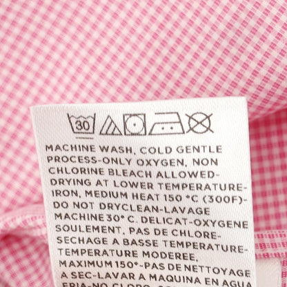 【中古】ファッソナブル Faconnable CLUB コットン チェック ボタンダウン カジュアルシャツ ピンクxホワイト【 40 】【 状態ランクA 】【 メンズ 】