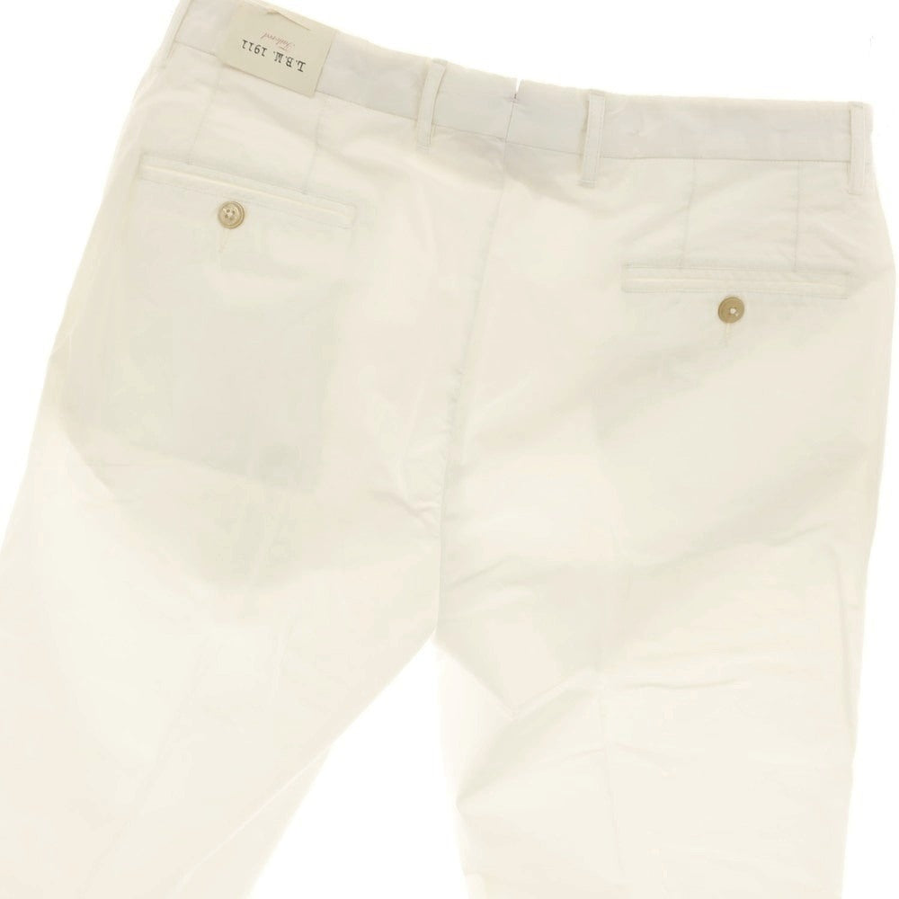 【中古】エルビーエム1911 L.B.M.1911 ストレッチ コットン カジュアルスラックスパンツ ホワイト【サイズ50】【 状態ランクC 】【 メンズ 】