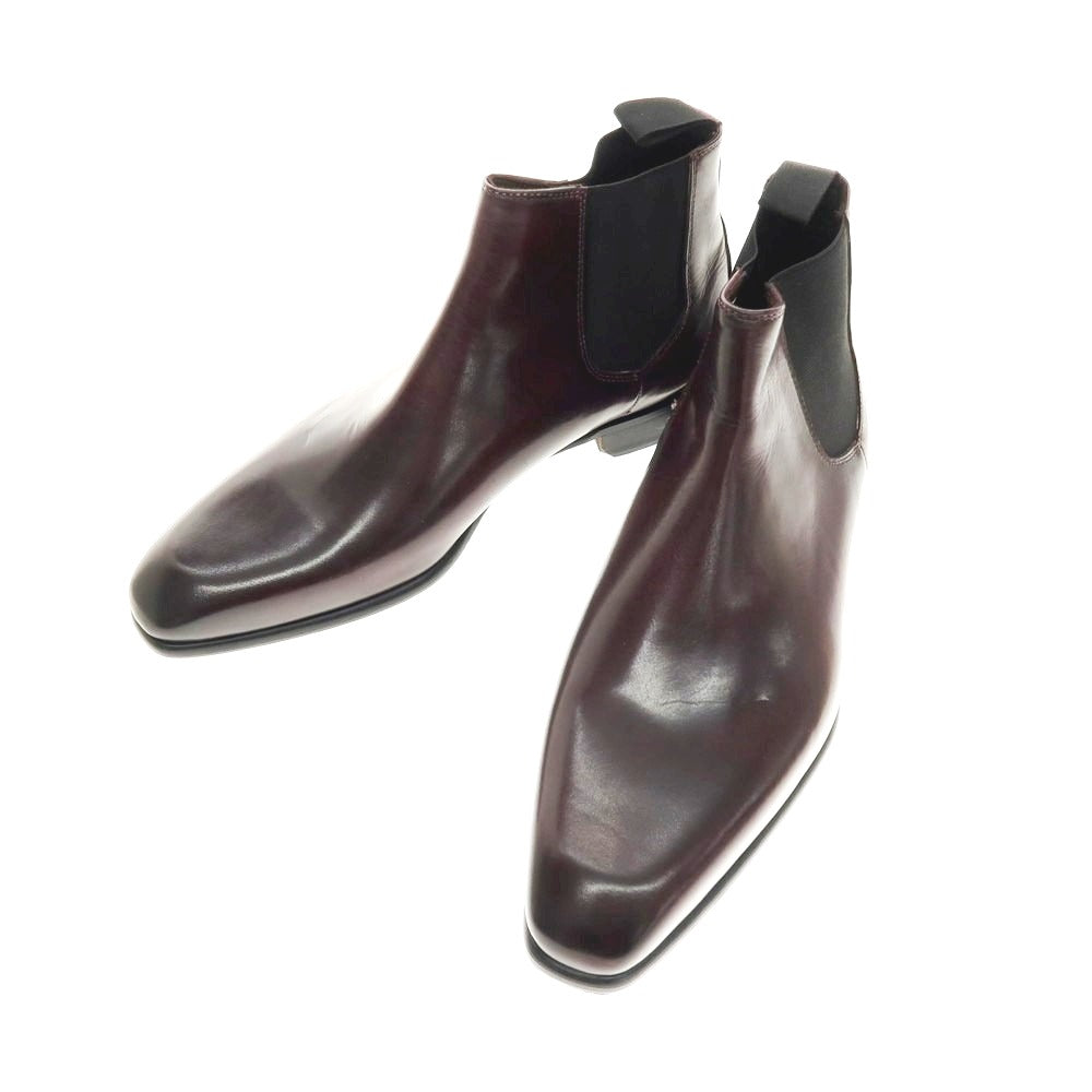 【中古】リングラツィオ RINGRAZIO レザー サイドゴアブーツ アンティークパープル系【 8 】【 状態ランクA 】【 メンズ 】