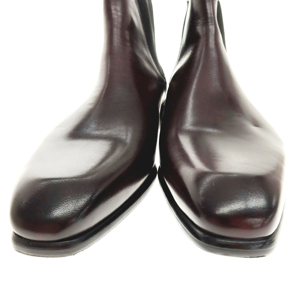 【中古】リングラツィオ RINGRAZIO レザー サイドゴアブーツ アンティークパープル系【 8 】【 状態ランクA 】【 メンズ 】