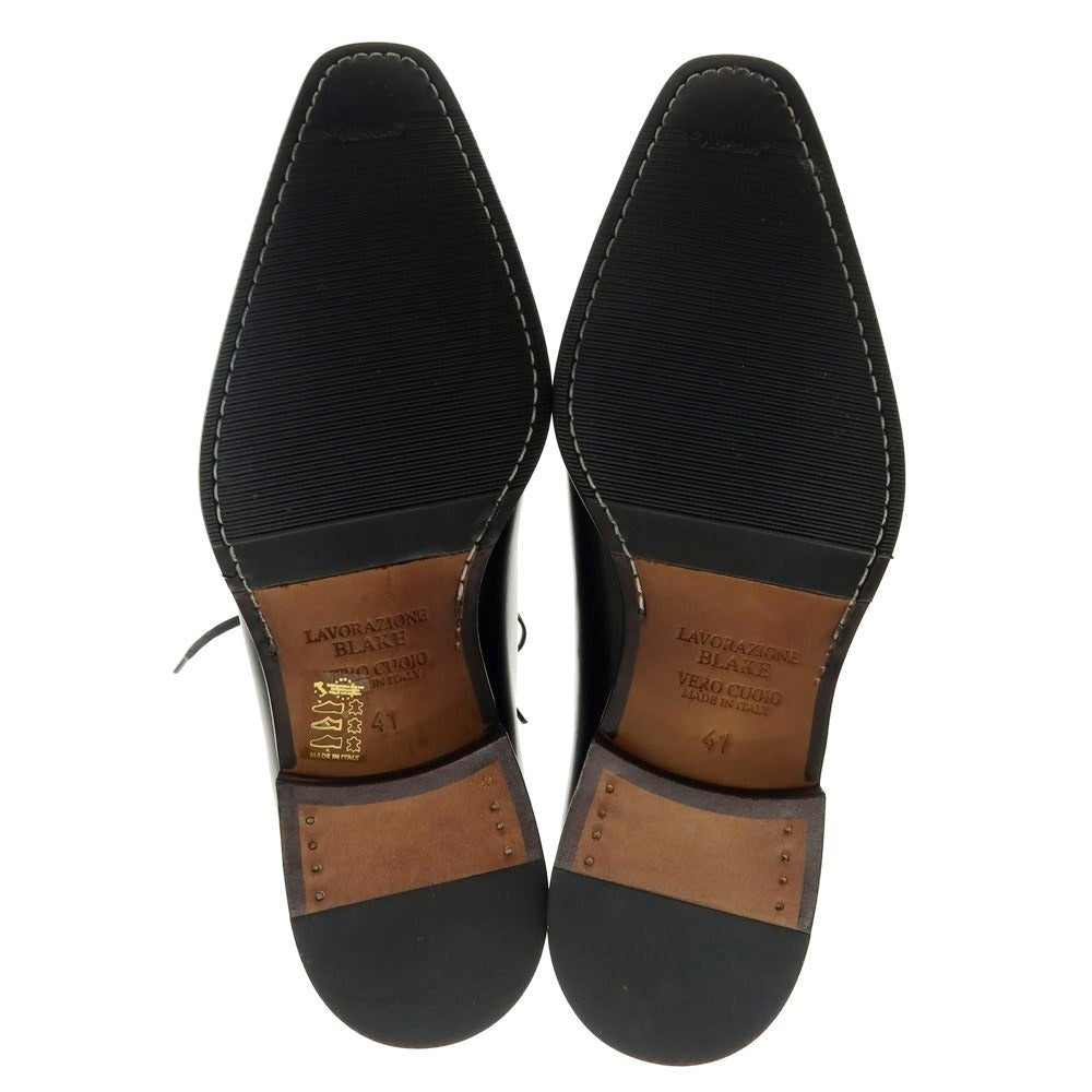 【中古】【未使用】エスポアール ESPOIR ホールカット ドレスシューズ ブラック【 41 】【 状態ランクS 】【 メンズ 】