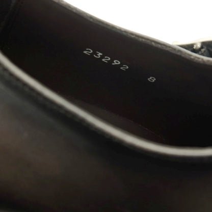 【中古】【未使用】インテレッサ INTERESSA ダブルモンク ドレスシューズ ブラックxカーキ【 8 】【 状態ランクS 】【 メンズ 】