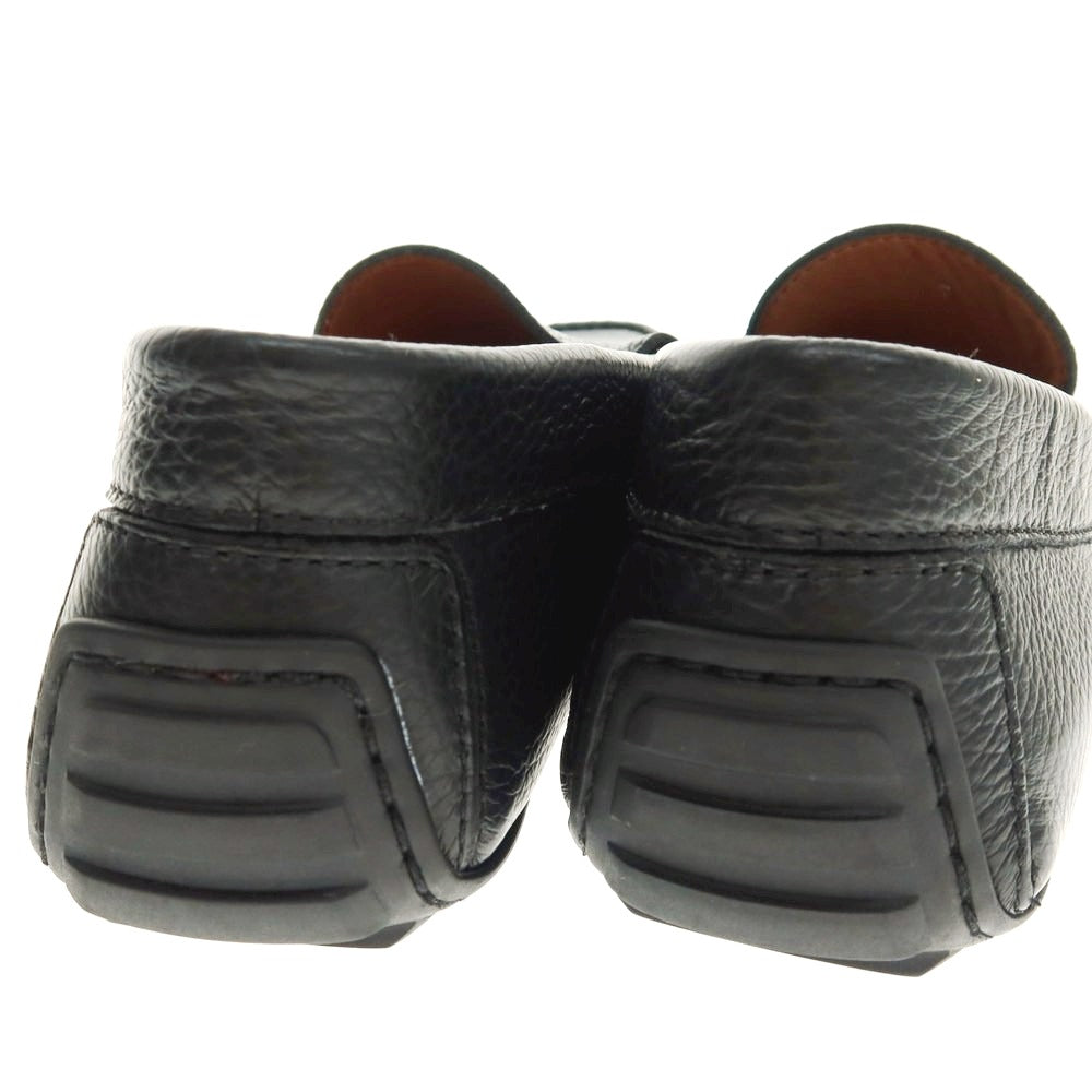 【中古】【未使用】リングラツィオ RINGRAZIO ドライビングローファー ブラック【 7 】【 状態ランクS 】【 メンズ 】