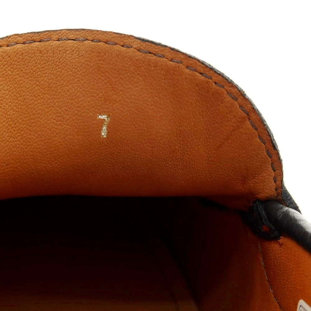 【中古】【未使用】リングラツィオ RINGRAZIO ドライビングローファー ブラック【 7 】【 状態ランクS 】【 メンズ 】