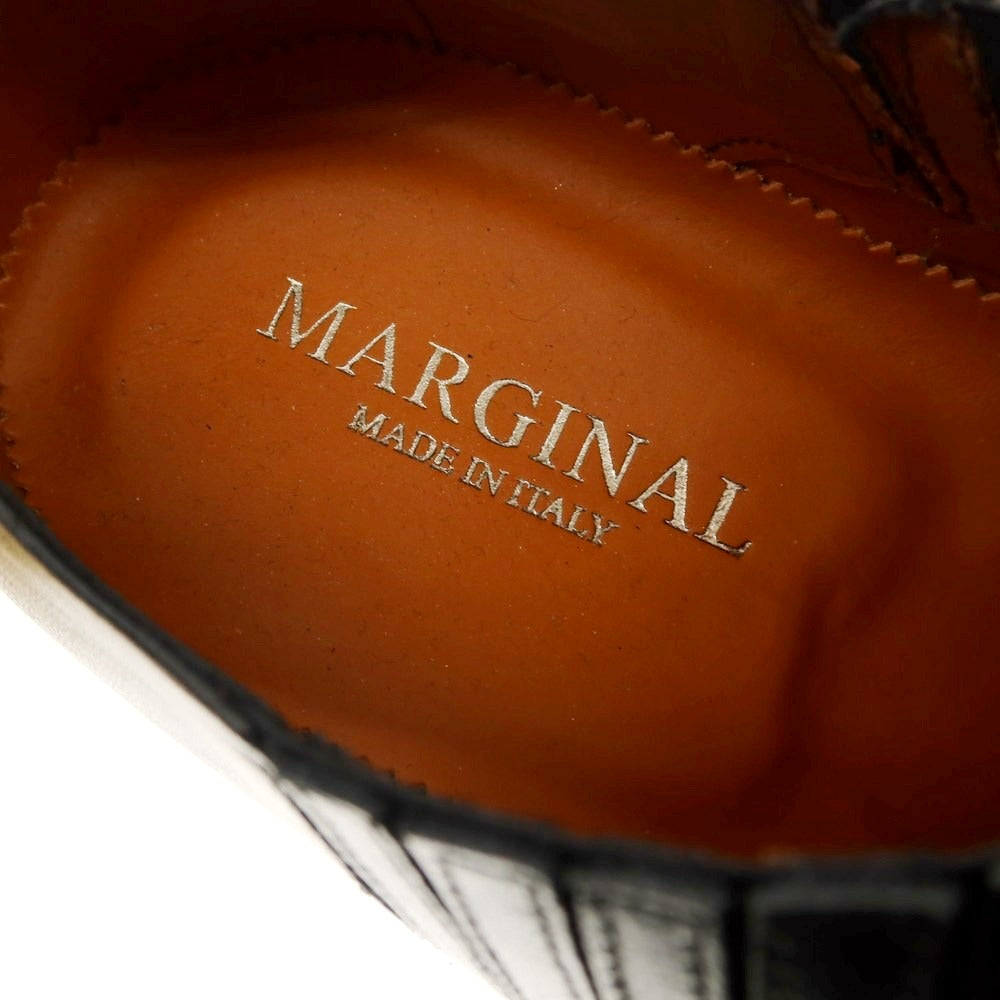【中古】【未使用】マージナル MARGINAL サイドエラスティック ドレスシューズ ブラック【 40 1/2 】【 状態ランクS 】【 メンズ 】
