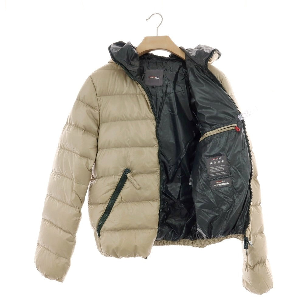 【中古】デュベティカ DUVETICA ナイロン フルジップ ダウンジャケット ベージュ【 50 】【 状態ランクC 】【 メンズ 】