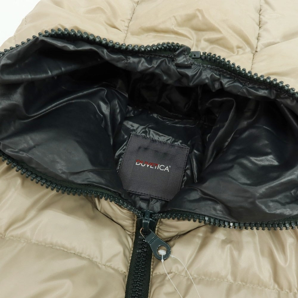 【中古】デュベティカ DUVETICA ナイロン フルジップ ダウンジャケット ベージュ【 50 】【 状態ランクC 】【 メンズ 】