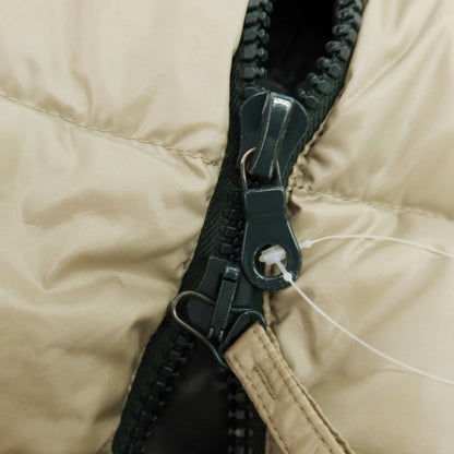 【中古】デュベティカ DUVETICA ナイロン フルジップ ダウンジャケット ベージュ【 50 】【 状態ランクC 】【 メンズ 】