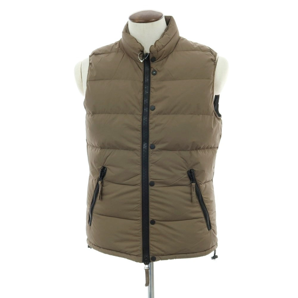 【中古】デュベティカ DUVETICA ナイロンポリエステル ダブルジップ ダウンベスト ブルゾン カーキ【 50 】【 状態ランクC 】【 メンズ 】