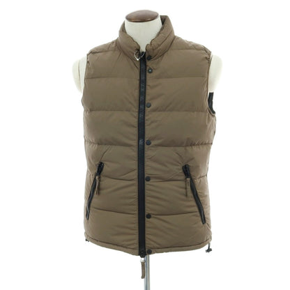 【中古】デュベティカ DUVETICA ナイロンポリエステル ダブルジップ ダウンベスト ブルゾン カーキ【 50 】【 状態ランクC 】【 メンズ 】