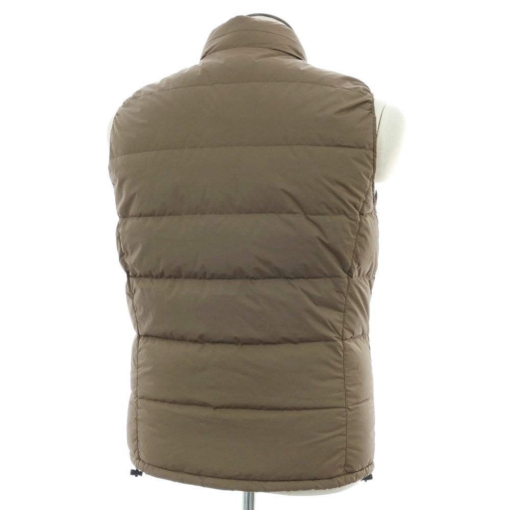 【中古】デュベティカ DUVETICA ナイロンポリエステル ダブルジップ ダウンベスト ブルゾン カーキ【 50 】【 状態ランクC 】【 メンズ 】