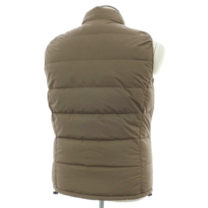 【中古】デュベティカ DUVETICA ナイロンポリエステル ダブルジップ ダウンベスト ブルゾン カーキ【 50 】【 状態ランクC 】【 メンズ 】