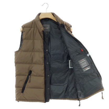 【中古】デュベティカ DUVETICA ナイロンポリエステル ダブルジップ ダウンベスト ブルゾン カーキ【 50 】【 状態ランクC 】【 メンズ 】