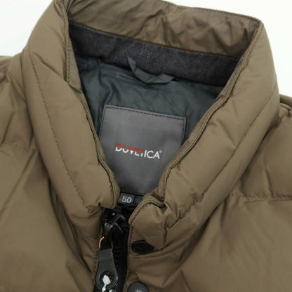 【中古】デュベティカ DUVETICA ナイロンポリエステル ダブルジップ ダウンベスト ブルゾン カーキ【 50 】【 状態ランクC 】【 メンズ 】