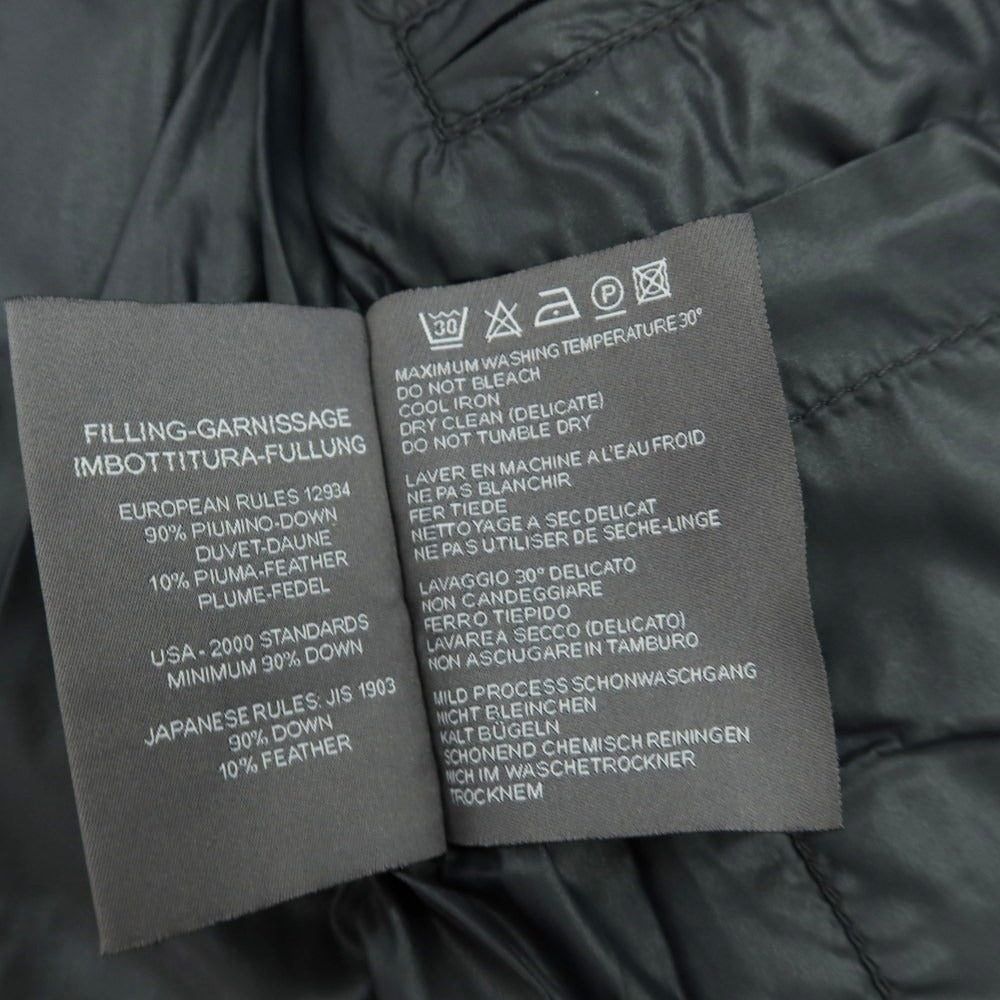 【中古】デュベティカ DUVETICA ナイロンポリエステル ダブルジップ ダウンベスト ブルゾン カーキ【 50 】【 状態ランクC 】【 メンズ 】