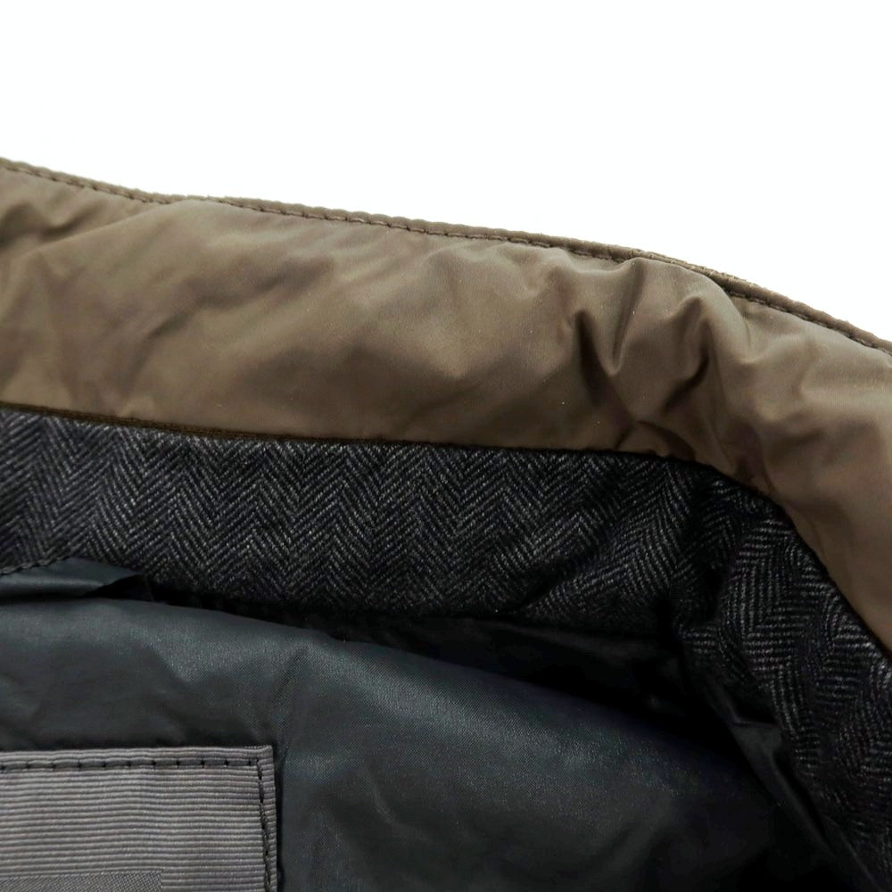 【中古】デュベティカ DUVETICA ナイロンポリエステル ダブルジップ ダウンベスト ブルゾン カーキ【 50 】【 状態ランクC 】【 メンズ 】