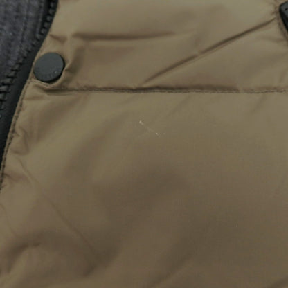 【中古】デュベティカ DUVETICA ナイロンポリエステル ダブルジップ ダウンベスト ブルゾン カーキ【 50 】【 状態ランクC 】【 メンズ 】