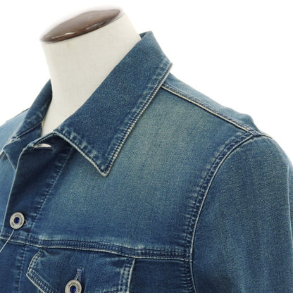 【中古】ヤコブコーエン JACOB COHEN M804 ストレッチ コットンポリエステル デニムジャケット ネイビー【 L 】【 状態ランクD 】【 メンズ 】